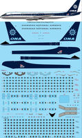 Douglas DC-8-32 - Overseas National Airways laser decal with screen print details (for X-Scale kits)