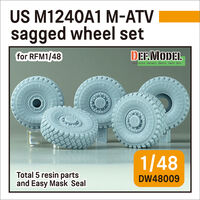 US M1240A1 M-ATV Sagged Wheel Set (For RFM)