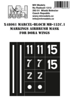 Marcel-Bloch MB-152C.1 Markings airbrush mask - Image 1