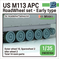 US M113 APC RoadWheel Set - Early Type (For Academy, Tamiya) - Image 1
