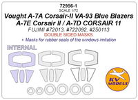 Vought A-7A Corsair-II VA-93 Blue Blazers / A-7E Corsair II / A-7D CORSAIR 11 (Fujimi) -double-sided masks + ma