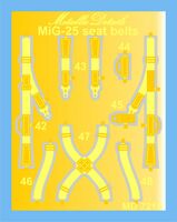 Mikoyan MiG-25 RBT / RBF / BM seatbelts - Image 1