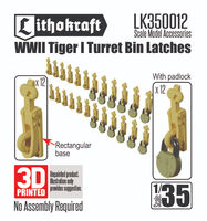 WWII Tiger I Turret Bin Latches