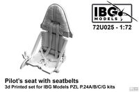 Pilots Seat with Seatbelts for PZ P.24A/B/C/G