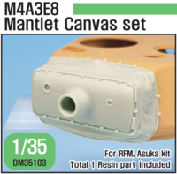 US M4A3E8 Sherman Mantlet canvas cover set (for RFM, Taska/Asuka kit 1/35) - Image 1