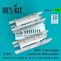 M299 - 4 Rail Longbow Launcher for Hellfire missiles (2 pcs) (AH-64D/E, UH-60L, OH-58D, AH-6, AH-1W/Z, UH-1N/Y, HH-60H, MH-60R/S) - Image 1