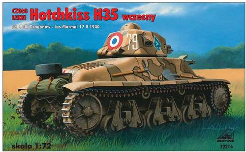Light tank Hotchkiss H35 (early) (18.Dragons Regiment-France Mai 1940) - Image 1