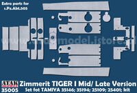 Zimmerit Tiger I - Mid/Late Production (for Tamiya kits) - Image 1