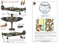 Supermarine Spitfire Mk.I to Mk.V - Pattern B camouflage pattern paint masks (for Tamiya kits) - Image 1